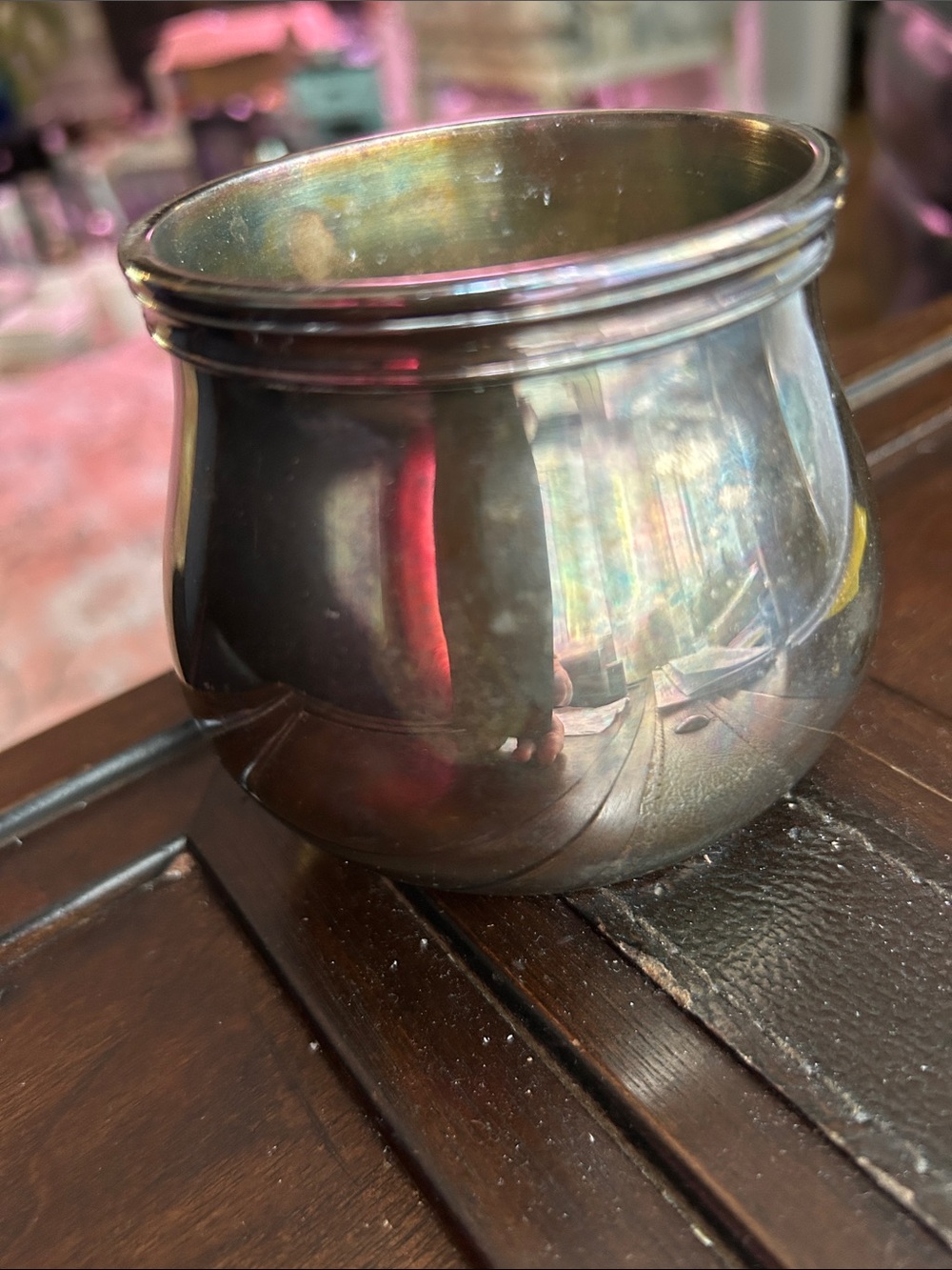 Christofle Albi Polished Silver Decorative Vase/ Sugar Bowl